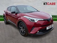 USED 2018 18 TOYOTA C-HR 1.8 VVT-h Red Edition SUV 5dr Petrol Hybrid CVT Euro 6 (s/s) (122 ps) Mot 26th May 2027, No Advisories, + Full Dealer History, 8 Services, + 1 Previous Owner, last keeper 2022, + 3 Months Warranty, + ULEZ compliant, + Park assist with sensors/rear camera, + Bluetooth, + Sat nav, + DAB radio, + JBL sound system, + Folding mirrors, + Auto wipers/lights, + Hillstart assist, + Speed limiter, + Blindspot monitor, + Climate control, + Isofix, + Alloys