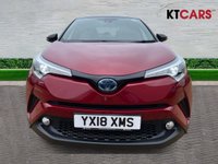 USED 2018 18 TOYOTA C-HR 1.8 VVT-h Red Edition SUV 5dr Petrol Hybrid CVT Euro 6 (s/s) (122 ps) Mot 26th May 2027, No Advisories, + Full Dealer History, 8 Services, + 1 Previous Owner, last keeper 2022, + 3 Months Warranty, + ULEZ compliant, + Park assist with sensors/rear camera, + Bluetooth, + Sat nav, + DAB radio, + JBL sound system, + Folding mirrors, + Auto wipers/lights, + Hillstart assist, + Speed limiter, + Blindspot monitor, + Climate control, + Isofix, + Alloys