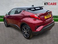 USED 2018 18 TOYOTA C-HR 1.8 VVT-h Red Edition SUV 5dr Petrol Hybrid CVT Euro 6 (s/s) (122 ps) Mot 26th May 2027, No Advisories, + Full Dealer History, 8 Services, + 1 Previous Owner, last keeper 2022, + 3 Months Warranty, + ULEZ compliant, + Park assist with sensors/rear camera, + Bluetooth, + Sat nav, + DAB radio, + JBL sound system, + Folding mirrors, + Auto wipers/lights, + Hillstart assist, + Speed limiter, + Blindspot monitor, + Climate control, + Isofix, + Alloys