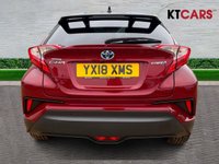 USED 2018 18 TOYOTA C-HR 1.8 VVT-h Red Edition SUV 5dr Petrol Hybrid CVT Euro 6 (s/s) (122 ps) Mot 26th May 2027, No Advisories, + Full Dealer History, 8 Services, + 1 Previous Owner, last keeper 2022, + 3 Months Warranty, + ULEZ compliant, + Park assist with sensors/rear camera, + Bluetooth, + Sat nav, + DAB radio, + JBL sound system, + Folding mirrors, + Auto wipers/lights, + Hillstart assist, + Speed limiter, + Blindspot monitor, + Climate control, + Isofix, + Alloys