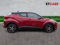 USED 2018 18 TOYOTA C-HR 1.8 VVT-h Red Edition SUV 5dr Petrol Hybrid CVT Euro 6 (s/s) (122 ps) Mot 26th May 2027, No Advisories, + Full Dealer History, 8 Services, + 1 Previous Owner, last keeper 2022, + 3 Months Warranty, + ULEZ compliant, + Park assist with sensors/rear camera, + Bluetooth, + Sat nav, + DAB radio, + JBL sound system, + Folding mirrors, + Auto wipers/lights, + Hillstart assist, + Speed limiter, + Blindspot monitor, + Climate control, + Isofix, + Alloys