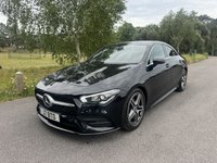 USED 2020 J MERCEDES-BENZ CLA 1.3 CLA200 AMG Line Coupe 4dr Petrol 7G-DCT Euro 6 (s/s) (163 ps) STUNNING IN BLACK WITH 2 TONE LEATHER FSH