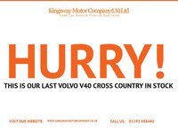 USED 2015 64 VOLVO V40 CROSS COUNTRY 1.6 D2 Lux Nav Hatchback 5dr Diesel Manual Euro 5 (s/s) (115 ps) 