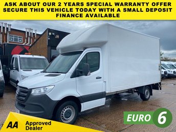 2021 MERCEDES-BENZ SPRINTER 2.1 316 CDI PROGRESSIVE L3 LUTON LWB BOX TAIL LIFT VAN RWD 161BHP. EURO 6 ULEZ. FINANCE. PX £20249.00