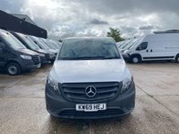 USED 2020 69 MERCEDES-BENZ VITO 2.1 114 CDI PURE L2 LWB RWD 135BHP. AIRCON. SILVER. EURO 6 ULEZ. FINANCE. PX  2.1 MERC ENGINE. AIRCON. SILVER. FINANCE. PX.