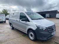 USED 2020 69 MERCEDES-BENZ VITO 2.1 114 CDI PURE L2 LWB RWD 135BHP. AIRCON. SILVER. EURO 6 ULEZ. FINANCE. PX  2.1 MERC ENGINE. AIRCON. SILVER. FINANCE. PX.