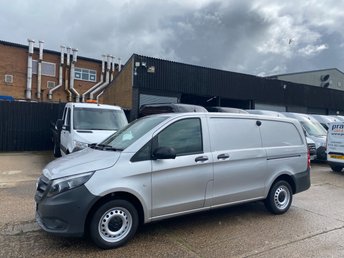 2020 MERCEDES-BENZ VITO 2.1 114 CDI PURE L2 LWB RWD 135BHP. AIRCON. SILVER. EURO 6 ULEZ. FINANCE. PX £10990.00