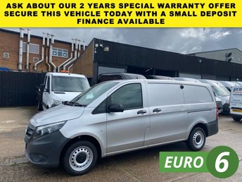 2020 MERCEDES-BENZ VITO 2.1 114 CDI PURE L2 LWB RWD 135BHP. AIRCON. SILVER. EURO 6 ULEZ. FINANCE. PX £10990.00
