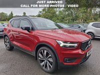 USED 2022 71 VOLVO XC40 1.5h T5 Recharge 10.7kWh Ultimate Dark SUV 5dr Petrol Plug-in Hybrid Auto Euro 6 (s/s) (262 ps) HEATED SEATS + 240 VOLT CHARGER