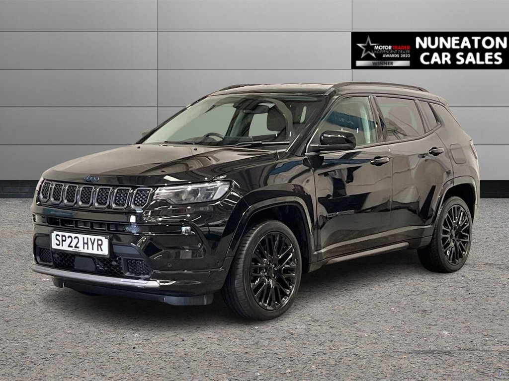 USED 2022 22 JEEP COMPASS 1.3 GSE T4 11.4kWh S SUV 5dr Petrol Plug-in Hybrid Auto 4xe Euro 6 (s/s) (240 ps) HEATED FRONT SEATS