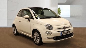 2016 FIAT 500 1.2 Lounge Hatchback 3dr Petrol Dualogic Euro 6 (s/s) (69 bhp) &pound;7495.00