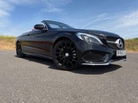USED 2016 66 MERCEDES-BENZ C CLASS 2.0 C200 AMG Line Cabriolet G-Tronic+ Euro 6 (s/s) 2dr LOW MILES+HEATED SEATS