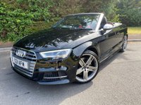 USED 2019 19 AUDI S3 2.0 TFSI Cabriolet 2dr Petrol S Tronic quattro Euro 6 (s/s) (300 ps) PARK PILOT - B&O STEREO PACKAGE - CRUISE CONTROL - HEATED SEATS - COCKPIT NAVIGATION - FOLDING MIRRORS