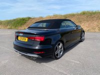 USED 2019 19 AUDI S3 2.0 TFSI Cabriolet 2dr Petrol S Tronic quattro Euro 6 (s/s) (300 ps) PARK PILOT - B&O STEREO PACKAGE - CRUISE CONTROL - HEATED SEATS - COCKPIT NAVIGATION - FOLDING MIRRORS