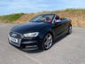 USED 2019 19 AUDI S3 2.0 TFSI Cabriolet 2dr Petrol S Tronic quattro Euro 6 (s/s) (300 ps) PARK PILOT - B&O STEREO PACKAGE - CRUISE CONTROL - HEATED SEATS - COCKPIT NAVIGATION - FOLDING MIRRORS