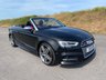 USED 2019 19 AUDI S3 2.0 TFSI Cabriolet 2dr Petrol S Tronic quattro Euro 6 (s/s) (300 ps) PARK PILOT - B&O STEREO PACKAGE - CRUISE CONTROL - HEATED SEATS - COCKPIT NAVIGATION - FOLDING MIRRORS