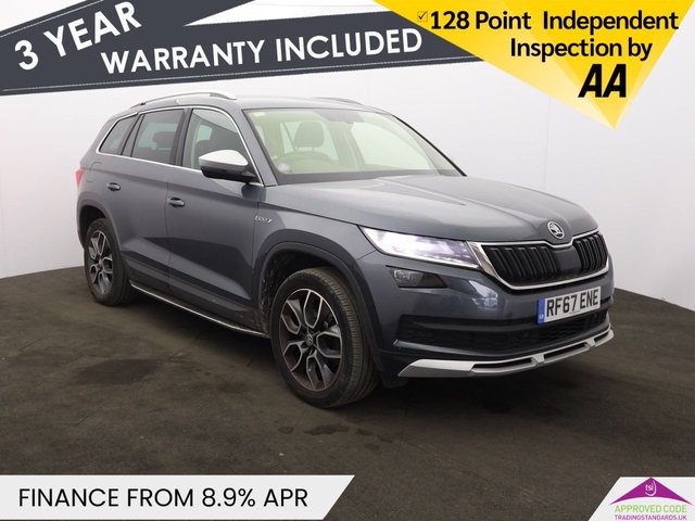 View our Skoda Kodiaq 2.0 TSI Scout SUV 5dr Petrol DSG 4WD Euro 6 (s/s) (7 Seat) (180 ps)