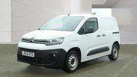 USED 2023 23 CITROEN BERLINGO Enterprise Pro M EAT8 Automatic Blue Hdi 130 PS With Air Conditioning, Electric Pack, Parking Sensors, Side Door, 3 Seat Cab - Touch Screen Android Auto / Car Play ,  Bulkhead and Ply Lining finished in 