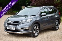 USED 2016 16 HONDA CR-V 2.0 i-VTEC EX SUV 5dr Petrol Auto 4WD Euro 6 (155 ps) 7 SERVICES + LONG MOT NO ADV'S! PAN ROOF, HEATED LEATHER, TOW BAR!