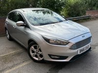 USED 2016 16 FORD FOCUS 1.5 TDCi Zetec Hatchback 5dr Diesel Manual Euro 6 (s/s) (120 ps) SAT NAV, BLUETOOTH & DAB RADIO