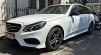 USED 2015 65 MERCEDES-BENZ E-CLASS 2.1 E220 BlueTEC AMG Night Edition Estate 5 Door Diesel G-Tronic+ Euro 6 (s/s) (177 ps) NIGHT PACK F & R PARKING SENSORS