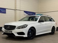 USED 2015 65 MERCEDES-BENZ E-CLASS 2.1 E220 BlueTEC AMG Night Edition Estate 5 Door Diesel G-Tronic+ Euro 6 (s/s) (177 ps) NIGHT PACK F & R PARKING SENSORS
