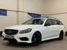 USED 2015 65 MERCEDES-BENZ E-CLASS 2.1 E220 BlueTEC AMG Night Edition Estate 5 Door Diesel G-Tronic+ Euro 6 (s/s) (177 ps) NIGHT PACK F & R PARKING SENSORS
