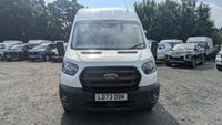 USED 2023 73 FORD TRANSIT L4 H3 Tdci 130 PS XLWB 350 Rear Wheel Drive with Electric Windows, Side Door, Bulkhead, Ply Lining, Side Door and Parking Sensors finished in 