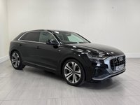 USED 2022 22 AUDI Q8 3.0 TFSI V6 55 S line SUV 5dr Petrol Tiptronic quattro Euro 6 (s/s) (340 ps) 1 OWNER FROM NEW + WIRELESS APPLE CARPLAY + FULL AUDI SERVICE HISTORY + UPGRADED ALLOYS + FLAT-BOTTOM STEERING WHEEL