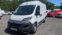 USED 2023 73 CITROEN RELAY Enterprise L2 H2 Blue Hdi 140 PS MWB High Roof With Air Conditioning, Electric Pack, Sat Nav, Parking Sensors, Blukhead, Ply Lining, 3 Seat Cab finished in 