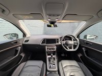 USED 2023 23 SEAT ATECA 1.5 TSI EVO XPERIENCE Lux SUV 5dr Petrol DSG Euro 6 (s/s) (150 ps) 1 Owner, Dual zone climate control A/C, Black Leather Seats, Powered Boot, 360 Birdseye Parking Camera, Adaptive Cruise Control, Sat Nav, Bluetooth, Voice control, USB input, Paddleshift gears, Different drive modes, Heated Front Seats, Ambient lighting, Power folding heated wingmirrors, DAB radio, LED daytime running lights, 360 Parking sensors, Auto headlights, 19" Alloy wheels, Apple Car Play, Android Auto