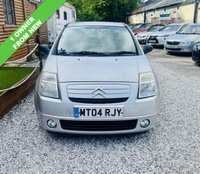 USED 2004 04 CITROEN C2 1.1i SX Hatchback 3dr Petrol Manual (141 g/km, 59 bhp) This has got to be one for Matthewson's Auction. 1 Owner from new ! No Former keepers ! Only 38000 miles from brand new. Drives like new with not a single knock or rattle. Bright blue unmarked interior. Absolutely original in every way still on original wheel trims and even got the supplying dealers window stickers in the window. Does have a few light scuffs here and there but I'm mindful that it is probably better to be left original. Original order and bill of sale in the pack,