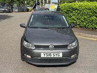 USED 2016 16 VOLKSWAGEN POLO 1.2 TSI BlueMotion Tech Match Hatchback 3dr Petrol Manual Euro 6 (s/s) (90 ps) ULEZ+1O+SH+BT+PETROL+12 M MOT