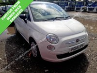 USED 2014 14 FIAT 500 1.2 Pop Hatchback 3dr Petrol Manual Euro 6 (s/s) (69 bhp) Here we have a clean and tidy 2014 Fiat 500 pop, finished in Olde English white with contrasting bright red interior. Has had a previous insurance claim paid against the car in 2023 but nothing too serious, see pics of previous damage in photos. Low insurance group and great on fuel and looks great value for money at circa &pound;2k on a 14 plate. Will have a full service and a new MOT Prior to collection.