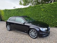 USED 2016 16 AUDI S3 2.0 TFSI Hatchback 3dr Petrol S Tronic quattro Euro 6 (s/s) (Nav) (300 ps) PAN ROOF, SUPER LEATHER