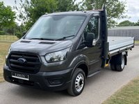 USED 2023 23 FORD TRANSIT 2.0 350 EcoBlue HD Leader Chassis Cab 2dr Diesel Manual RWD L2 Euro 6 (s/s) (130 ps) DROPSIDE GREY BIG SCREEN AIR CON