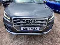 USED 2017 17 AUDI Q2 1.6 TDI S line SUV 5dr Diesel Manual Euro 6 (s/s) (116 ps) SAT NAV, BLUETOOTH, AIR CON, ALLOY WHEELS, RECENT CAMBELT, F.S.H