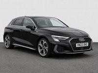 USED 2022 22 AUDI A3 1.5 TFSI 35 S line Sportback 5dr Petrol Manual Euro 6 (s/s) (150 ps) 1 OWNER, SAT NAV, PARKING SENSORS