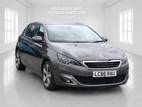 USED 2016 66 PEUGEOT 308 1.2 PureTech Allure Hatchback 5dr Petrol EAT Euro 6 (s/s) (130 ps) Auto_&pound;35 Tax_Sat Nav_Low Miles_1.2L