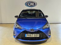 USED 2017 67 TOYOTA YARIS 1.5 VVT-i Blue Bi-Tone Hatchback 5dr Petrol Manual Euro 6 (111 ps) Main dealer SH, 2 Keys, Reverse Camera