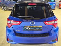 USED 2017 67 TOYOTA YARIS 1.5 VVT-i Blue Bi-Tone Hatchback 5dr Petrol Manual Euro 6 (111 ps) Main dealer SH, 2 Keys, Reverse Camera
