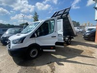 USED 2020 20 FORD TRANSIT 350 UTILITY TIPPER DOUBLE CAB RWD EURO 6 (s/s) (130 BHP) 6 MNTH WARRANTY, FULL MOT, JUST BEEN SERVICED, CLEAN TIPPER