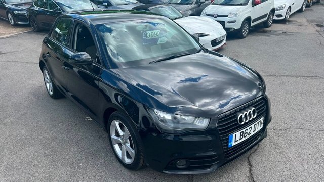 View our Audi A1 1.6 TDI Sport Sportback 5dr Diesel Manual Euro 5 (s/s) (105 ps) in solid black with a great spec along with a good service history in very good condition.