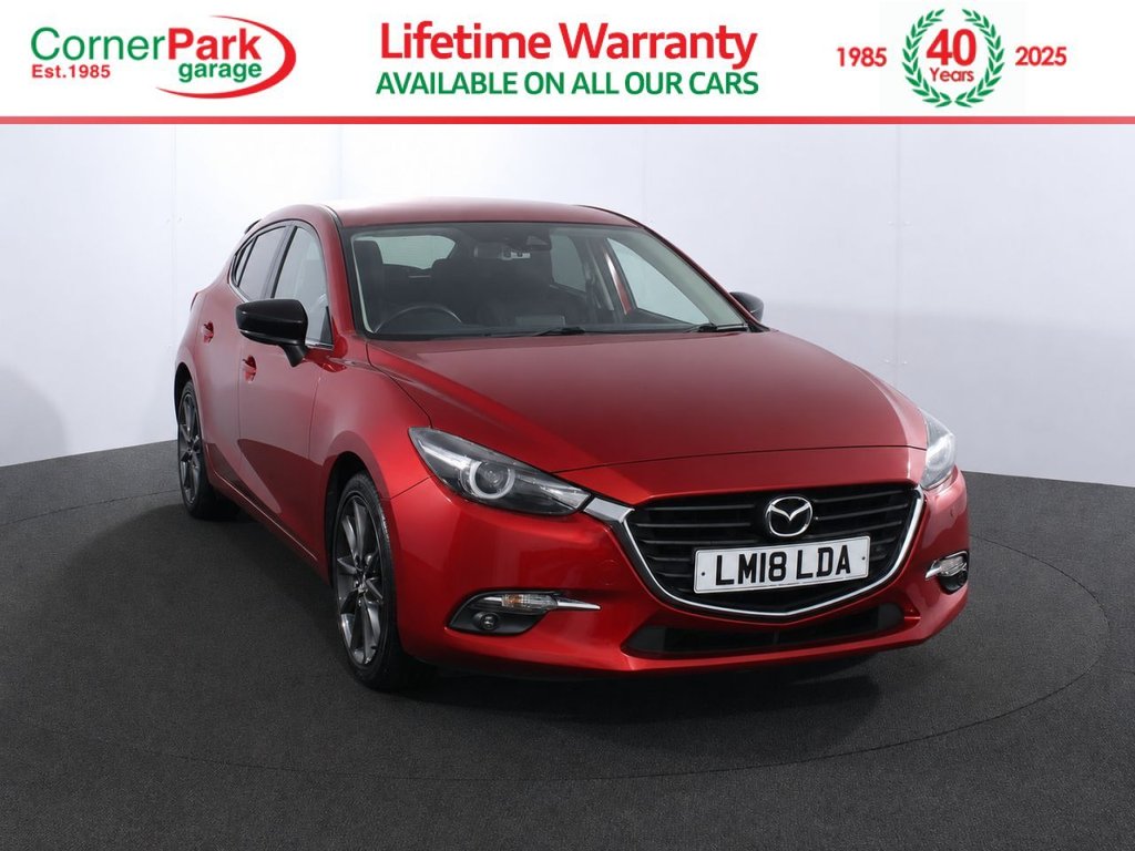 USED 2018 18 MAZDA MAZDA3 2.0 SKYACTIV-G Sport Black Hatchback 5dr Petrol Manual Euro 6 (s/s) (121 ps) 