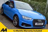 USED 2019 19 AUDI A4 2.0TFSi 35 BLACK EDITION SALOON 6-SPEED 148 BHP (EURO 6) CarPlay / Navigation / Cruise