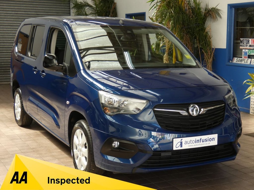 Blue 2022 Vauxhall Combo Life MPV Front-wheel drive Automatic