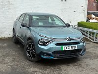 USED 2021 71 CITROEN e-C4 50kWh Sense Plus Hatchback 5dr Electric Auto (136 ps) THIS AUTOMATIC ELECTRIC E-C4 SENSE+ COMES WITH APPLE CAR PLAY, TOUCH SCREEN MEDIA, REVERSE CAMERA, POWER FOLDING MIRRORS, AN MOT UNTIL JUNE 2027, COMPREHENSIVE SERVICE HISTORY