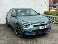 USED 2021 71 CITROEN e-C4 50kWh Sense Plus Hatchback 5dr Electric Auto (136 ps) THIS AUTOMATIC ELECTRIC E-C4 SENSE+ COMES WITH APPLE CAR PLAY, TOUCH SCREEN MEDIA, REVERSE CAMERA, POWER FOLDING MIRRORS, AN MOT UNTIL JUNE 2027, COMPREHENSIVE SERVICE HISTORY