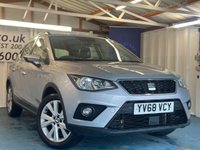USED 2019 68 SEAT ARONA 1.0 TSI SE Technology SUV 5dr Petrol Manual Euro 6 (s/s) (115 ps)+2 KEYS+1 FORMER KEEPER+CAMERA+NAV+APPLE CAR PLAY+ANDROID AUTO+DAB+HPI CLEAR REPORT & FULL VALET, VOSA MOT HISTORY PRINT OUT, PX WELCOME, FULL DEALER FACILITIES , GOOD MPG 2 KEYS+1 FORMER KEEPER+CAMERA+NAV+APPLE CAR PLAY+ANDROID AUTO+DAB+HPI CLEAR