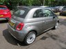USED 2018 68 FIAT 500C 1.2 Lounge Convertible 2dr Petrol Dualogic Euro 6 (s/s) (69 bhp) Automatic *&pound;1,875 of factory fitted upgraded extras including; 7in HD Touchscreen Radio with 3D Navigation & DAB Radio, Automatic Climate Control, 7in TFT Instrument Cluster, 16in Alloy Wheels, Chrome Finished Door Mirror Covers, Chrome Bonnet Trim & Electroclash Grey Metallic Paintwork*